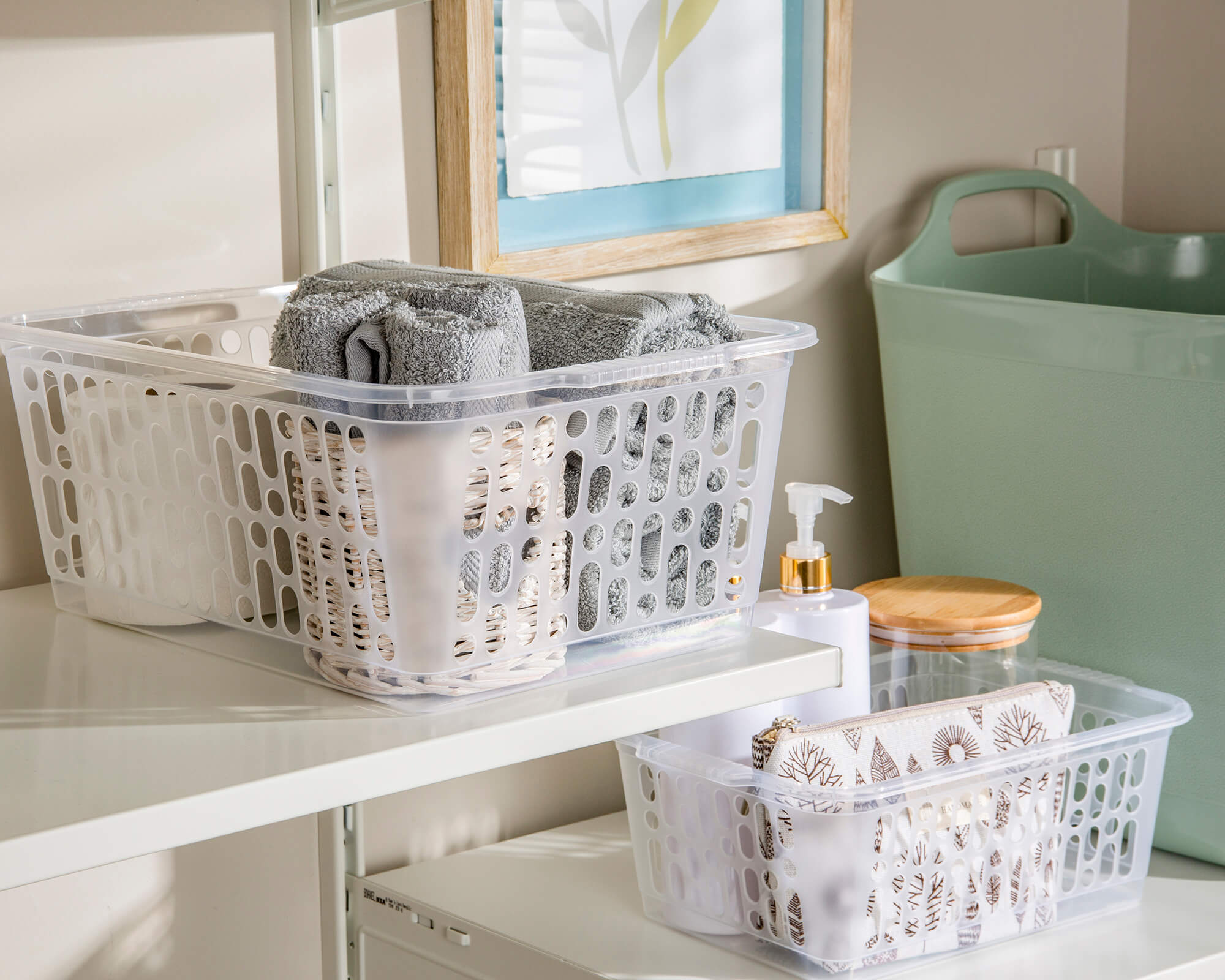 Wham Medium Handy Basket Clear Wham Medium Handy Basket Clear